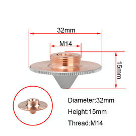 Calibre 0,8 de M11 Dia.28mm - le bec de coupe de laser de 6.0mm pour WSX autorisent la tête de coupe de laser de fibre