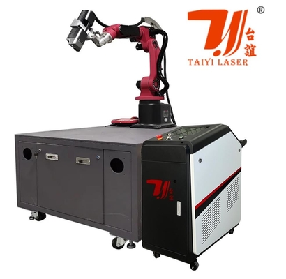 Décapant automatique de peinture à l'huile de rouille de machine de nettoyage de laser de fibre de robot de 6 axes