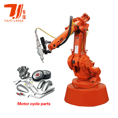 Machine de soudage au laser à fibre de plaque d'oreiller en acier inoxydable avec bras robot automatique KUKA