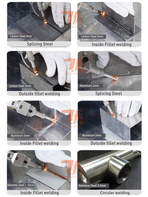 Machine de soudage laser à fibre de poche à tête oscillable de 2000w pour le soudage en acier métallique et en fer