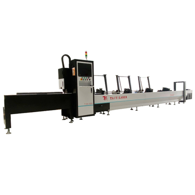 Machine automatique de découpe laser à fibre CNC de 1500W pour tubes de tuyaux carrés ronds de petite taille