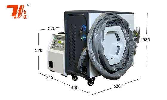 Machine de soudage de nettoyage à coupe laser portative multifonctionnelle à refroidissement par air 4 en 1