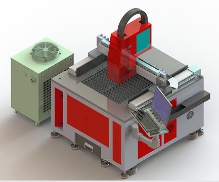 600*600mm Machine de découpe laser à fibres de petite taille de précision 1500W 2KW 3000W