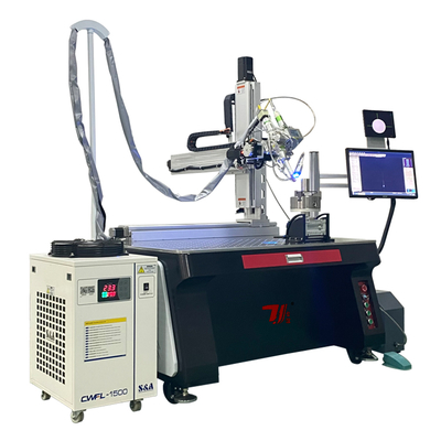 Machine de soudage automatique à laser à fibre automatique sur mesure à 5 axes pour tuyaux à trois voies en acier inoxydable