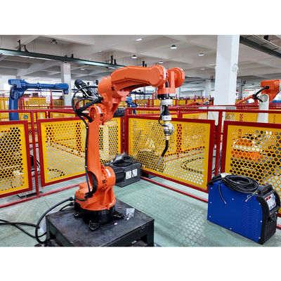 Robotic Laser Welding Machine Cell With Turntable, 2000W For 360-Degree 3D Welding