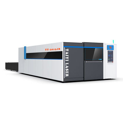 Machine de découpe laser à haute vitesse à fibre avec table d'échange et encastrée et