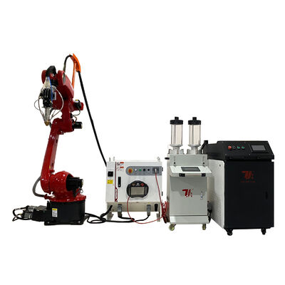 Machine de revêtement laser CNC à haute vitesse de 6 kW pour la réparation de l'arbre et le remplacement du chrome, efficacité de poudre de 90%.