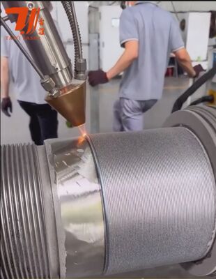 Machine de revêtement laser CNC à haute vitesse de 6 kW pour la réparation de l'arbre et le remplacement du chrome, efficacité de poudre de 90%.