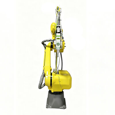 Robot de découpe laser FANUC haute performance avec source laser à fibres de 6 kW pour la découpe de tôles d'acier épaisses et la fabrication industrielle de métaux