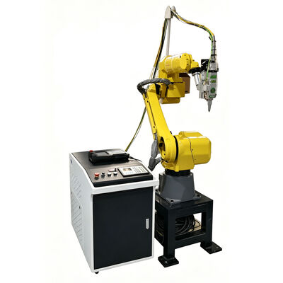Coupeuse laser à fibres 3D robotique FANUC avec puissance réglable de 1500W à 6000W et échangeur d'outils automatique pour la fabrication de pièces métalliques complexes