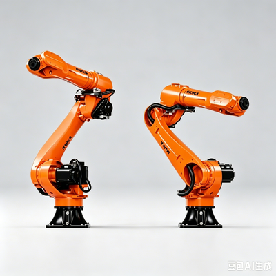 Robot de soudage à l'arc KUKA KR 25 R1840-3 HW sur rail linéaire avec système de contrôle de soudage KUKA FSWeld
