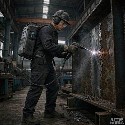 Machine de nettoyage laser pour bagages multimode 500W, type chariot, équipement d'élimination de rouille laser à impulsions