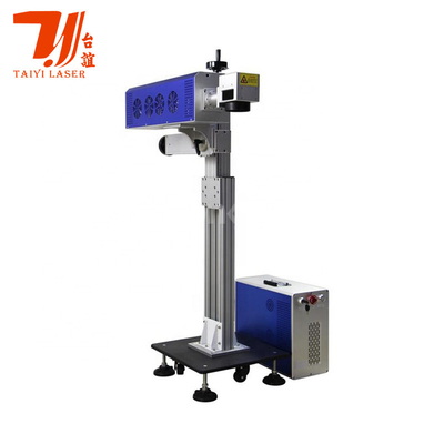 Machine de marquage au laser volant à CO2 en ligne 15W 30W 50W 100W