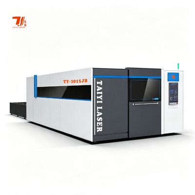 TY-3015JB 6000W Acier de plaque Protection complète Couverture Métal Coupe IPG Raycus Machine de découpe laser à fibre