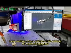 Plateforme de raccords de précision de cathéter endoscopique machine automatique de soudage au laser