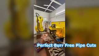 Coupe-tube laser robotique CNC pour conduites d'huile automobile - Coupe sans bavure et coupe précise des extrémités
